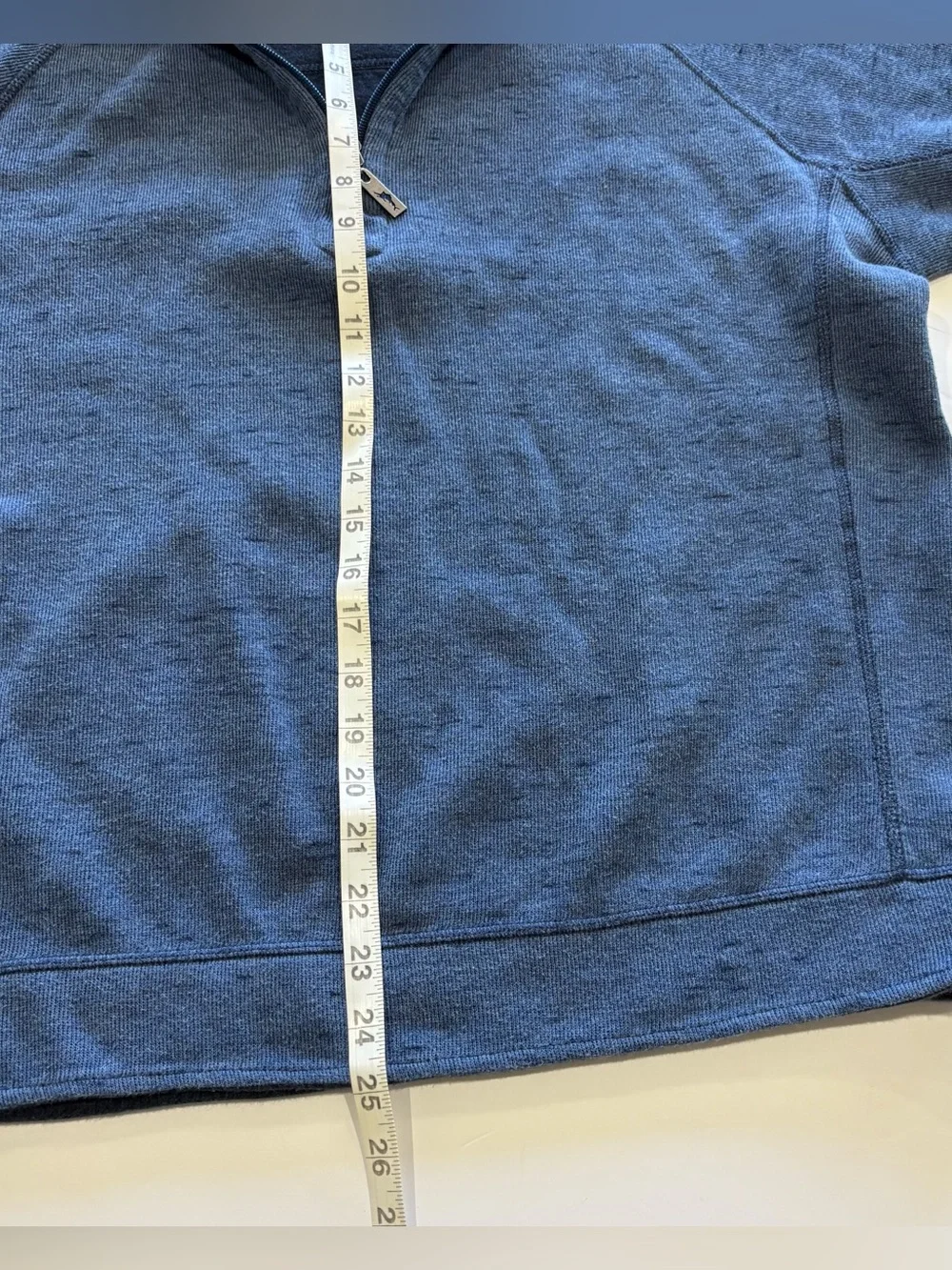 Tommy Bahama Men’s Large Quarter Zip Pullover Blue Marlin Logo Reversible